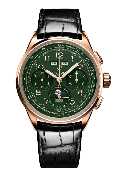 (image for) Replica Breitling Premier Heritage B25 Datora 42 Red Gold Watch RB25101A1L1P1